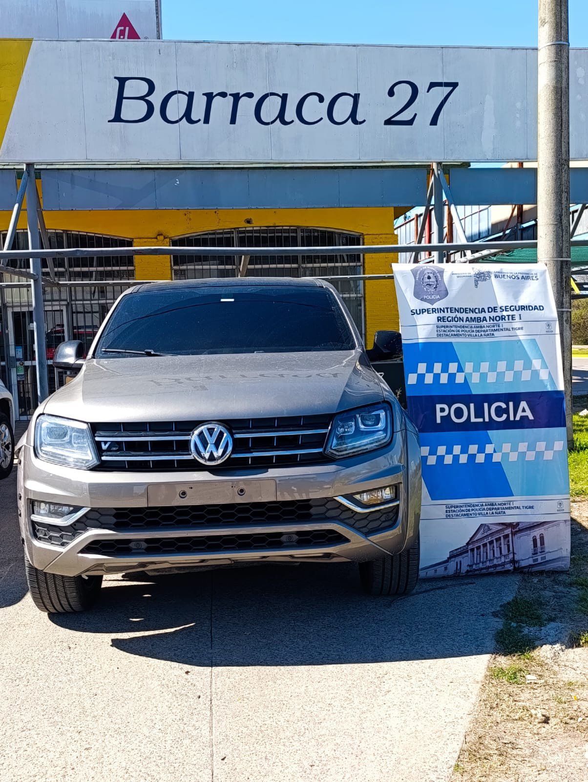 La Policía secuestró la camioneta sin patente de Callejero Fino
