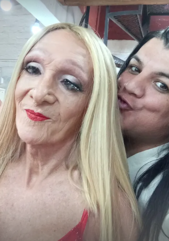 Zulma Lobato junto a la influencer La Pepona