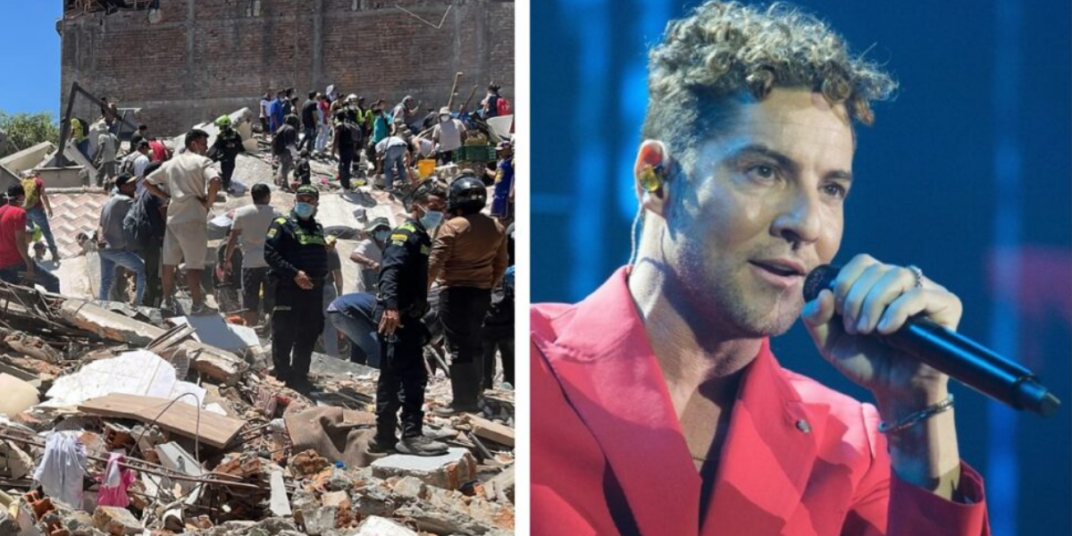 El susto de David Bisbal durante el fuerte terremoto en Colombia