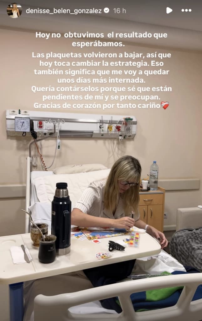El duro resultado que Denisse González de Gran Hermano recibió en plena internación