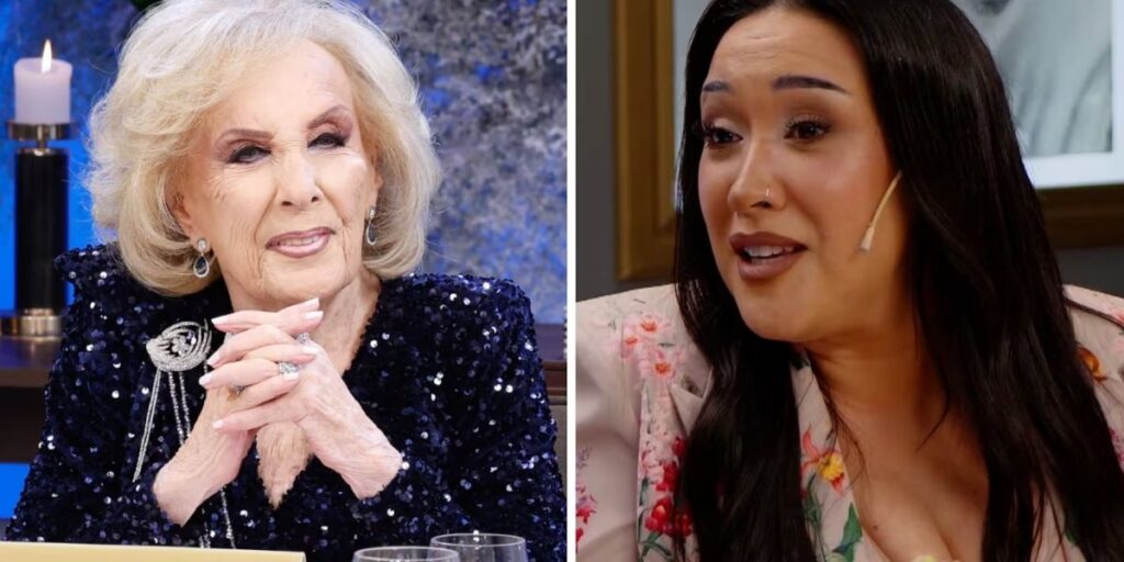 La letal advertencia de Mirtha Legrand a Evelyn Botto por ser la novia de Fede Bal que prendió fuego la mesaza