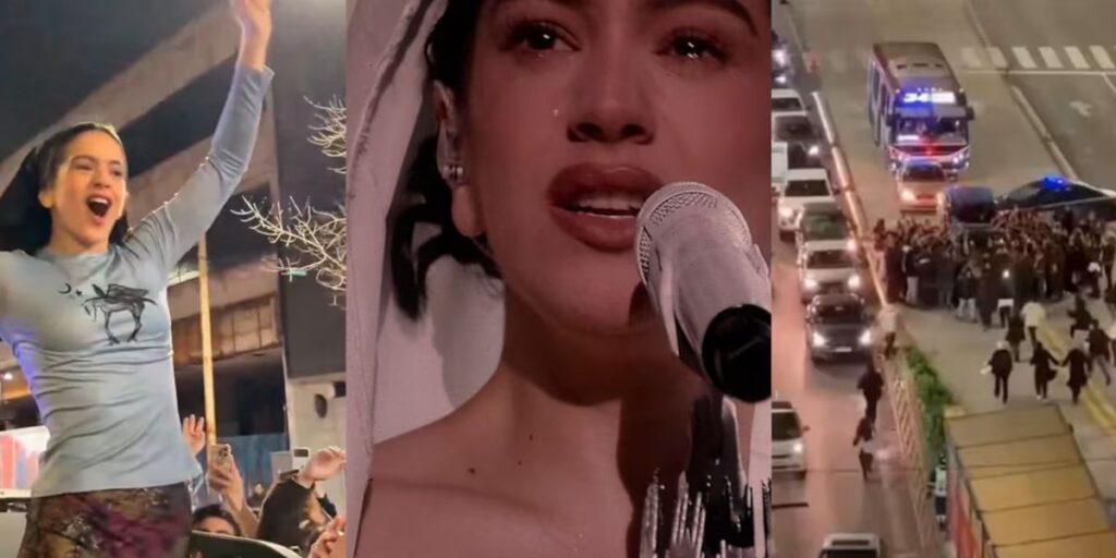 El eufórico gesto de Rosalía para despedirse de sus fans en Argentina