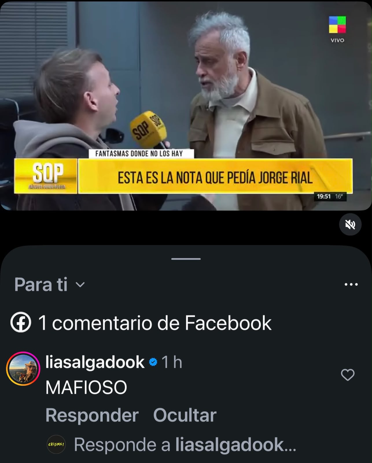 El comentario de Lía Salgado contra Jorge Rial
