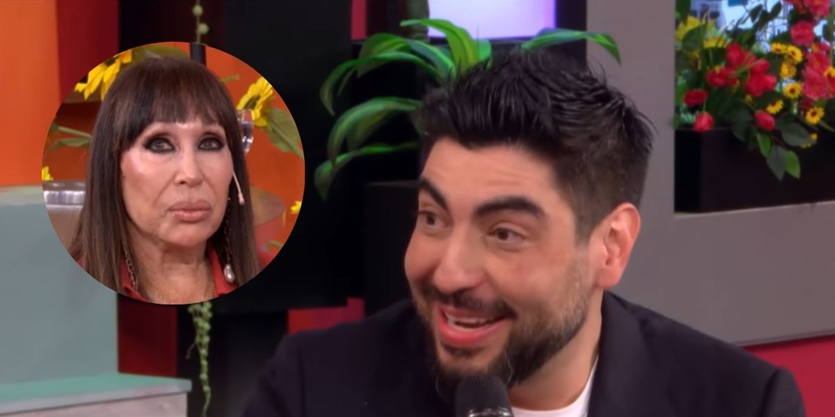 Facundo Moyano en la entrevista con Moria Casán