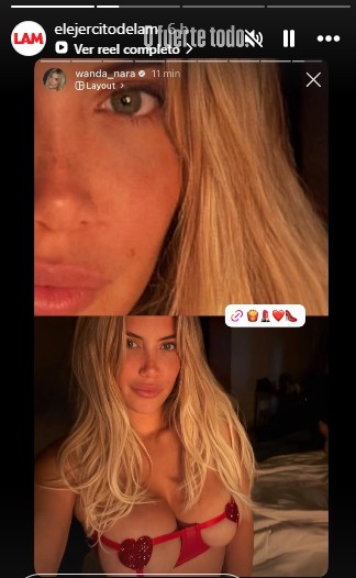 La foto hot de Wanda Nara