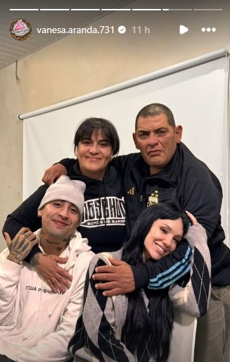 Tiago PZK y La Joaqui blanquearon ante la familia de El Noba