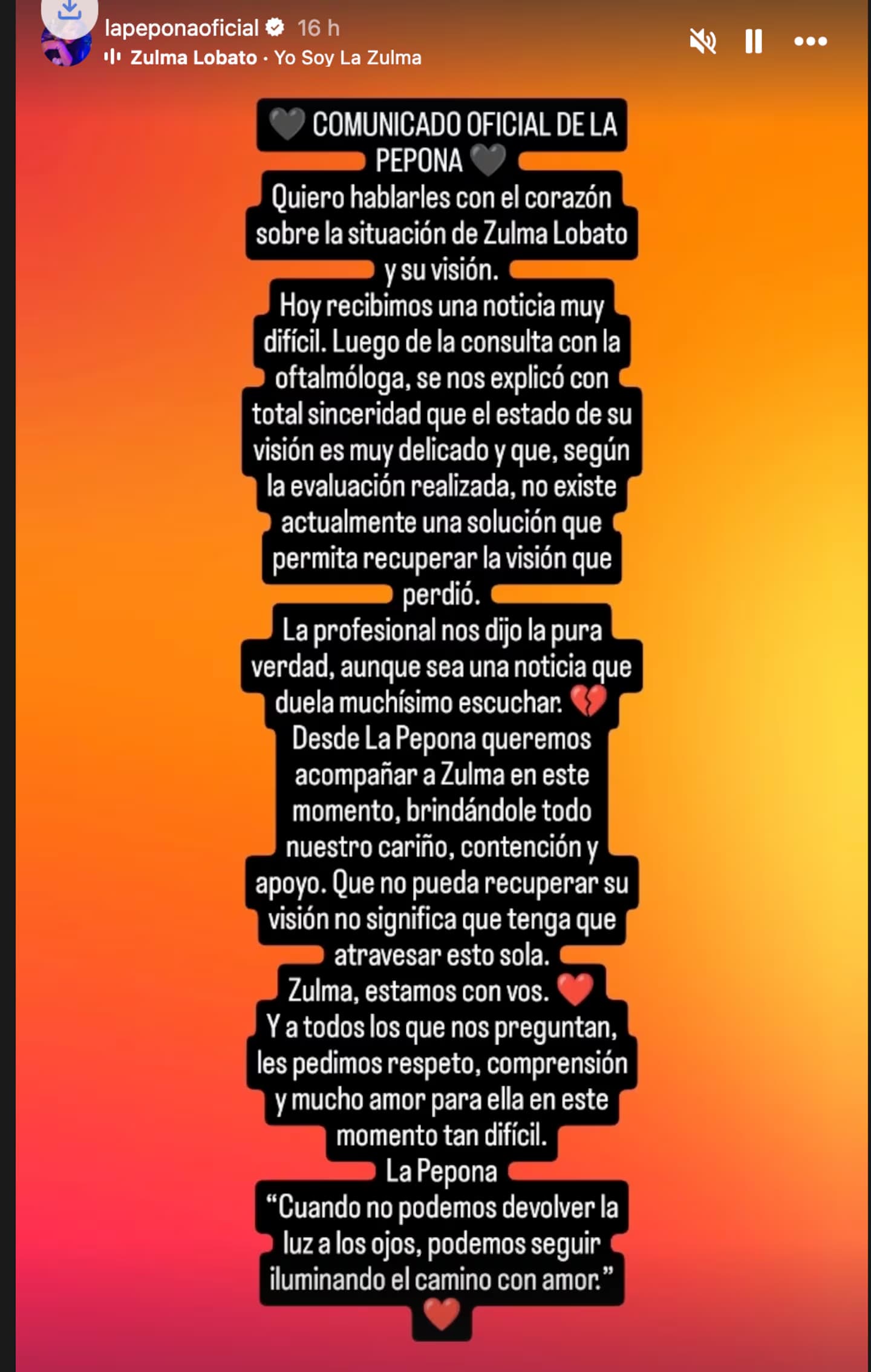 El dificil diagnostico que recibio zulma lobato no existe una solucion credito instagram 2NDAF7M6WBDUFBBXU3ISRGVK54