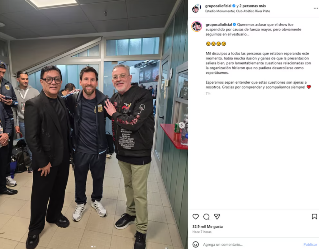 El show que prepararon para Messi y no pudo ser: qué pasó con Grupo Cali en el Monumental