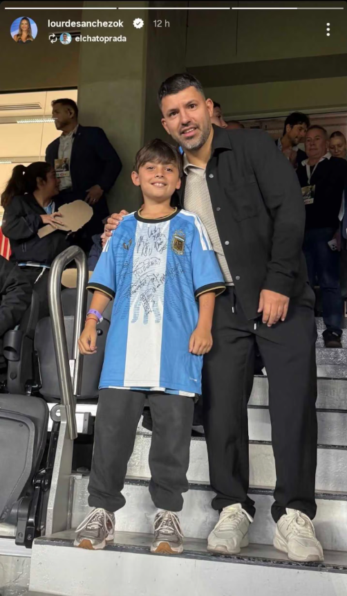 El particular gesto de Lourdes Sánchez con el Chato Prada que llamó la atención en las redes