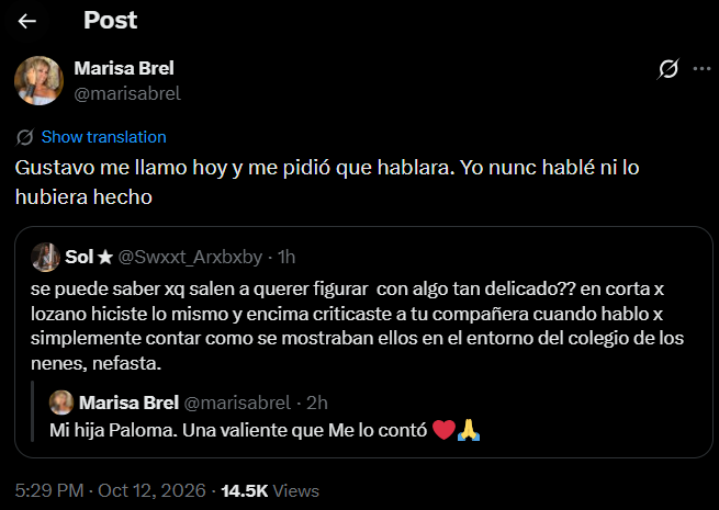 Por qué Marisa Brel reveló su acuerdo secreto con Gustavo Yankelevich tras el horror que vivieron Franco y Valentín