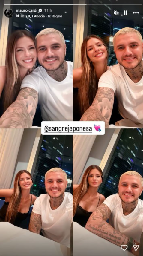 Mauro Icardi publicó nuevas fotos con la China Suárez y un detalle romántico llamó la atención