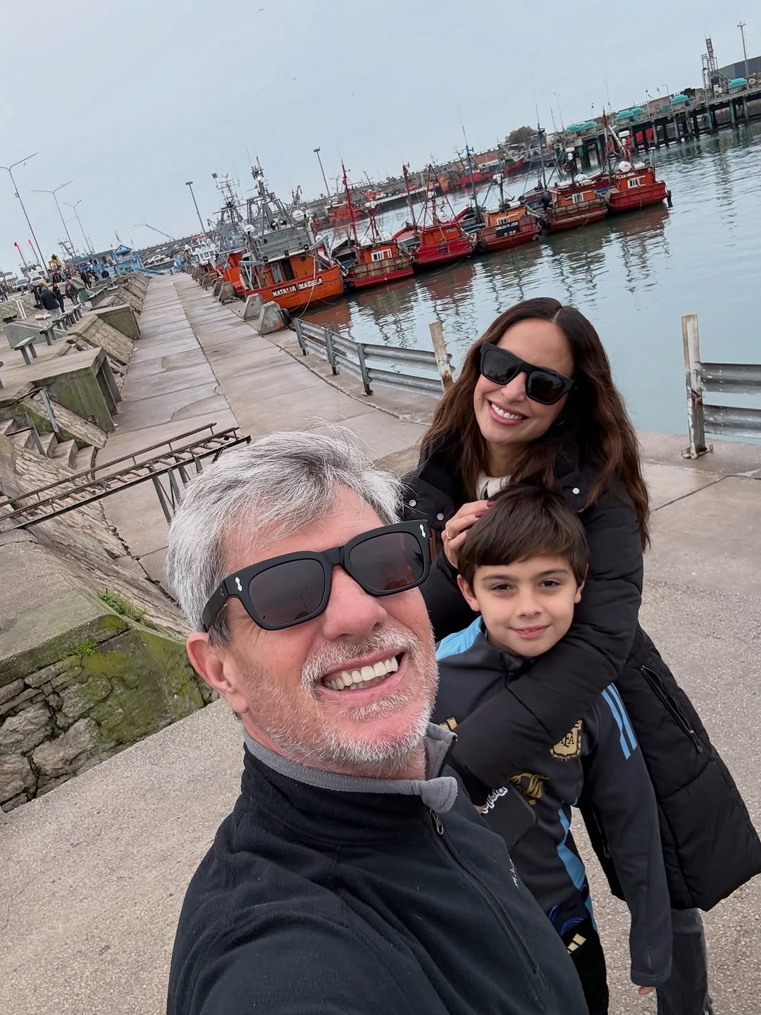 El Chato Prada, Lourdes Sánchez y su hijo Valentín