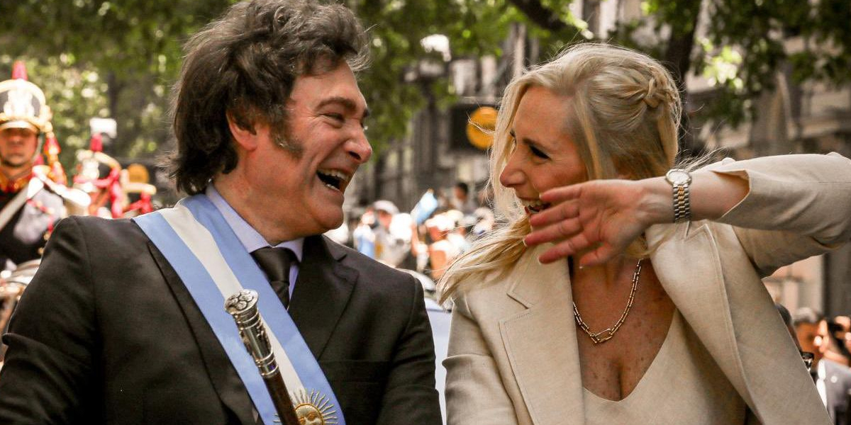 Karina y Javier Milei
