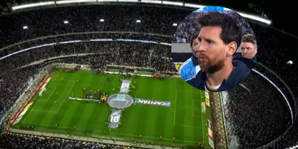 La cruz en la despedida de Lionel Messi y la cruz de San Benito