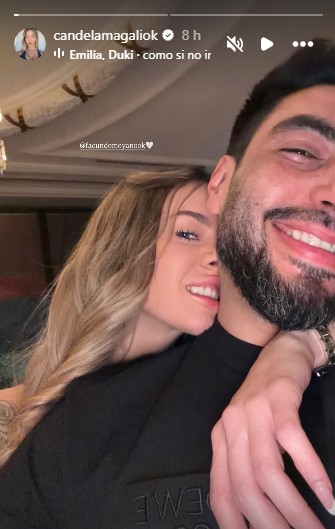 La foto de Candela Arizaga y Facundo Moyano tras levantarse la perimetral