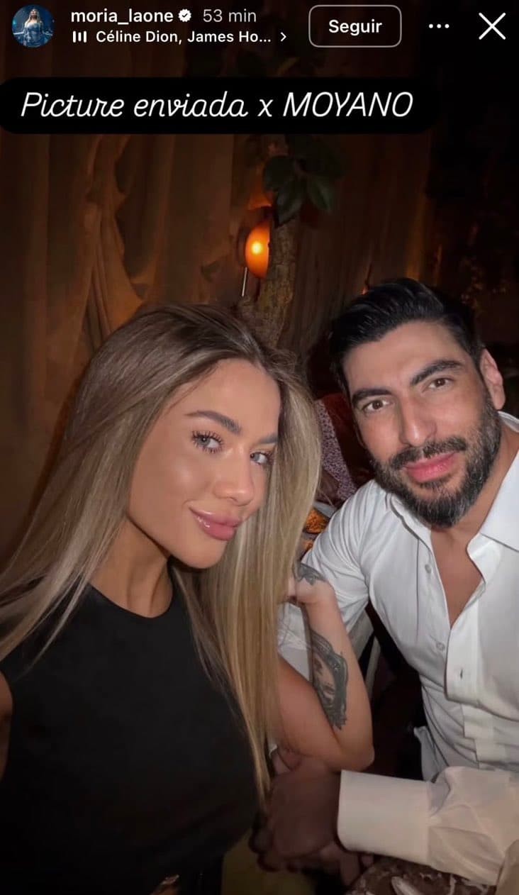La foto de Facundo Moyano con Candela Arizaga que le mandó a Moria Casán