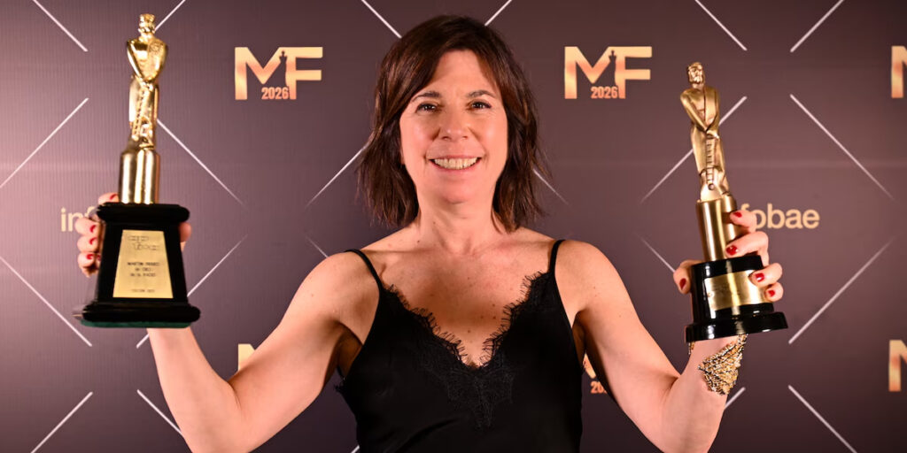 María O’Donnell con el Martín Fierro de Oro