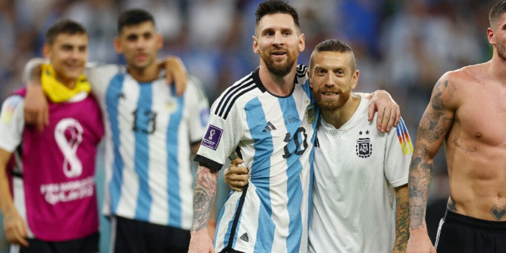 Messi y Papu Gomez
