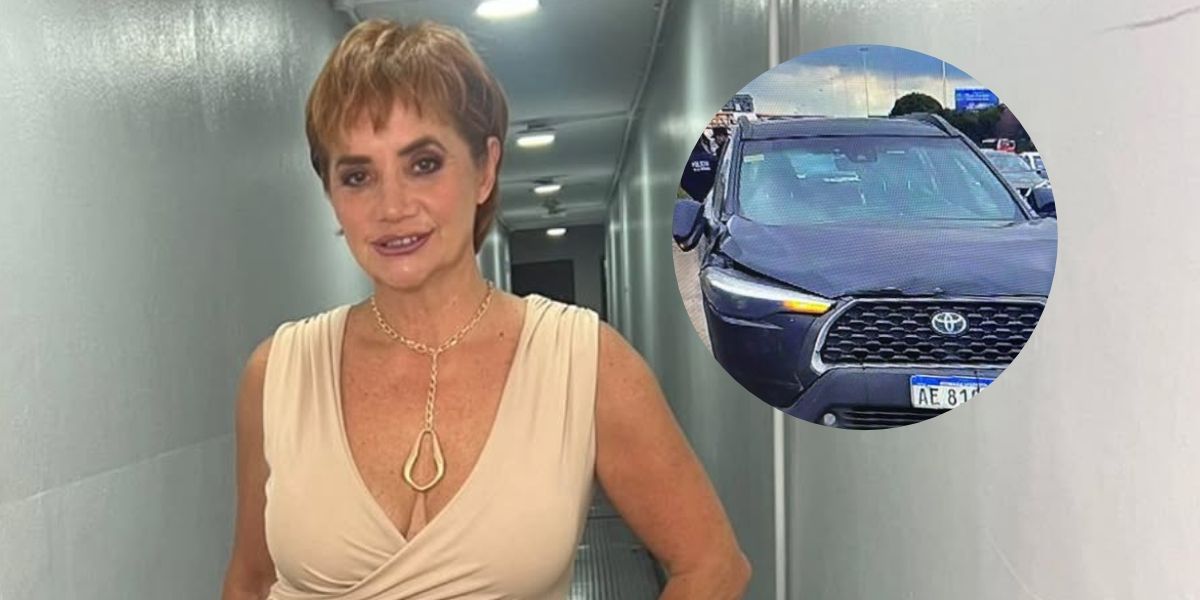 Nancy Pazos y su camioneta con multas