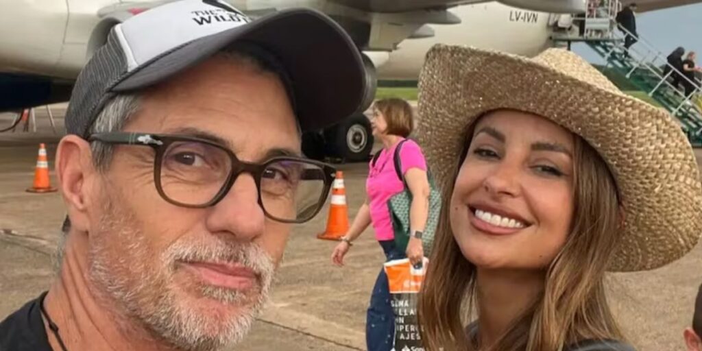 El particular gesto de Lourdes Sánchez con el Chato Prada que llamó la atención en las redes