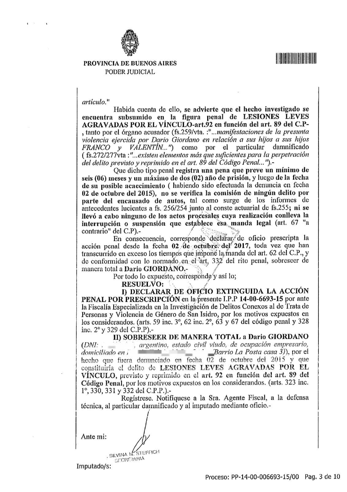 Sobreseimiento parte