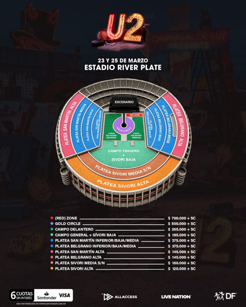 U2 Precios