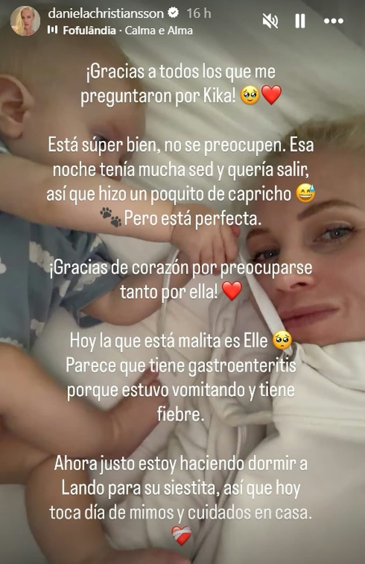Preocupación por la salud de Elle, la hija de Daniela Christiansson y Maxi López: qué tiene y cómo reaccionaron