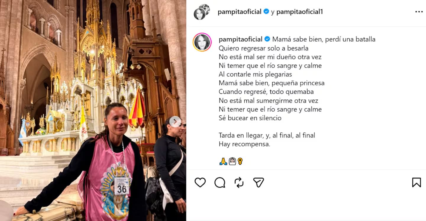 "Hay recompensa": el enigmático posteo de Pampita que desató sospechas de casamiento con Martín Pepa